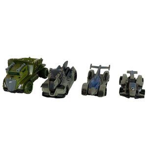 Hot Wheels Jurassic World 4 Character Cars Triceratops Giganotosaurus Blue Beta